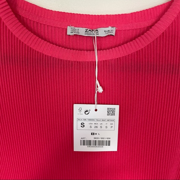 Zara ribbed tunic shirt - Picture 3 of 6